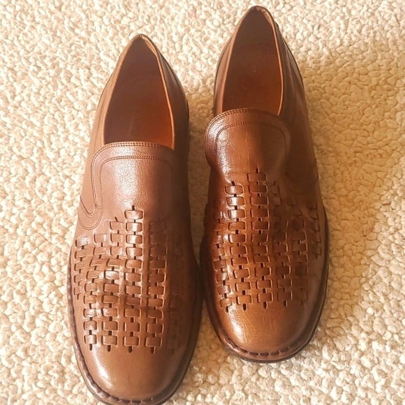 Sioux Marchenhaft Bequem Handerbeit Mokassins Leather Slipon Sz. 9 Shoes - Picture 1 of 9